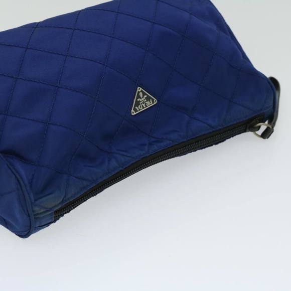 PRADA Quilted Pouch Nylon Blue Auth bs12207 - Picture 5 of 16
